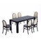 Manhattan Comfort Rectangle Dining Set of 7 W/ Paragon Chairs, 70.86 in L, American Solid Ash Wood, Black and Grey 6-DT02DCCA05-GY - alternate 7